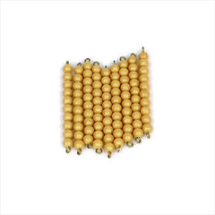 10 Golden Bead Bars of Ten (Pearl color)