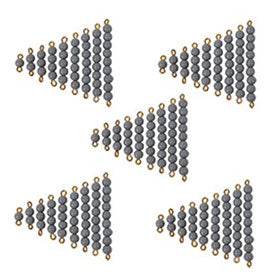 5 Pairs of Bead Stairs 1-9 ( Black gray & Gray)