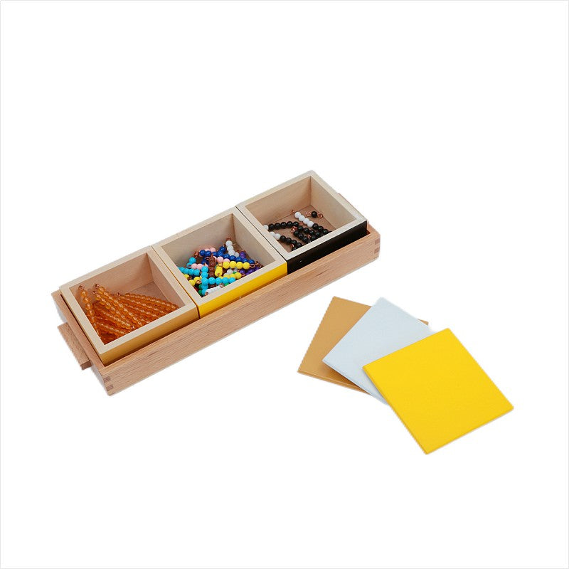 Multiplication Snake Game beechwood with acrylic beads