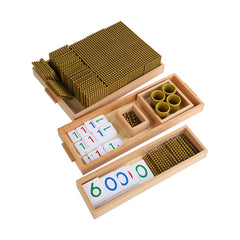 Golden Beads Materials Decimal System Bank Game