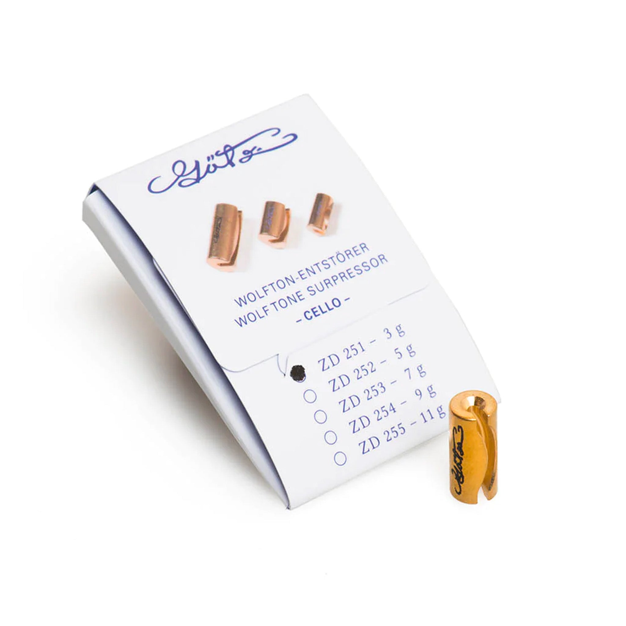 Goetz wolf tone suppressor for cello - 3g