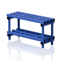 VENDIPLAS BENCH 0.9M L X 35 W X 49CM H, BLUE