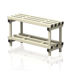 VENDIPLAS BENCH 0.9M L X 35 W X 49CM H, BEIGE