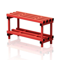 VENDIPLAS BENCH 0.9M L X 35 W X 49CM H, RED