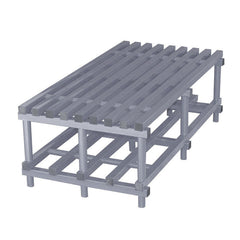 VENDIPLAS DOUBLE SIDED BENCH 1.5M L X 75 W X 49CM H, GREY