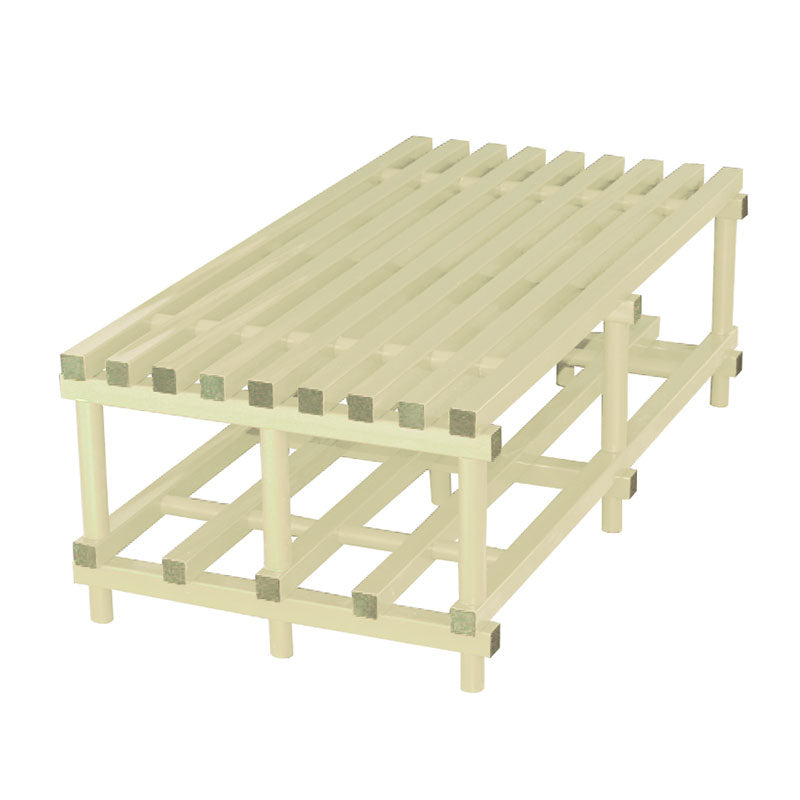 VENDIPLAS DOUBLE SIDED BENCH 2M L X 75 W X 49CM H, BEIGE