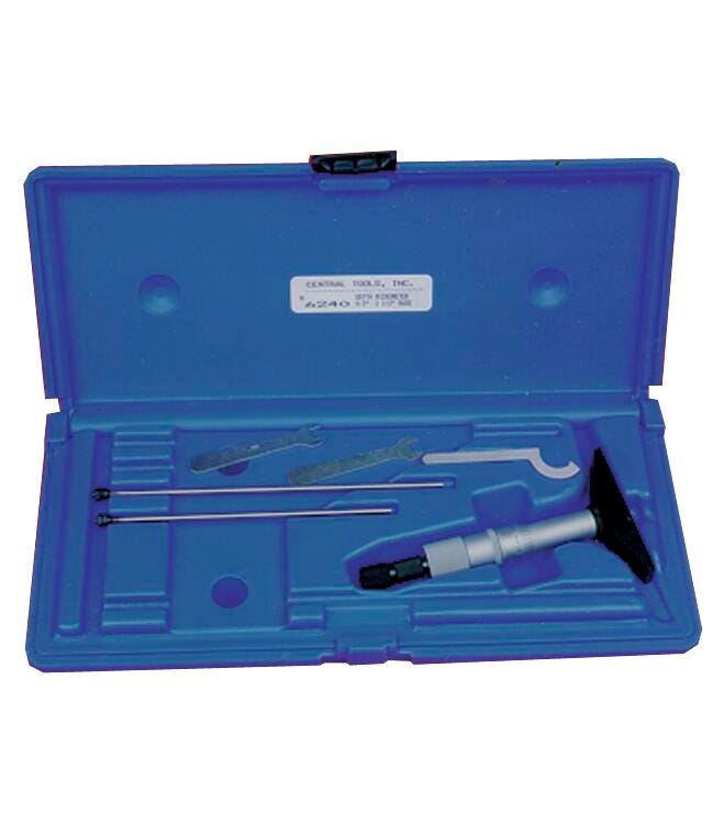 DEPTH MICROMETER 0 TO 3 INCH .001 INCH GRADUATIONS