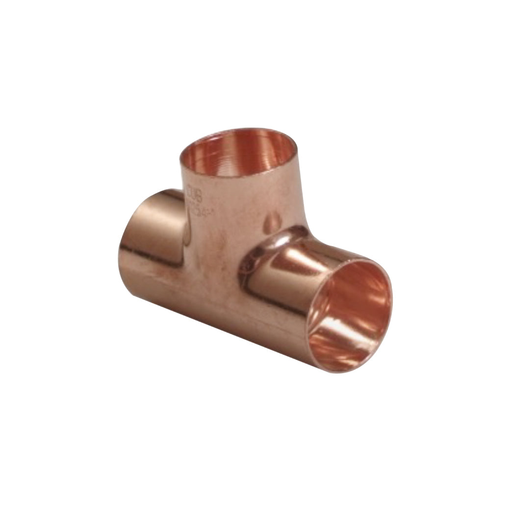 Copper End Feed Tee - 28mm