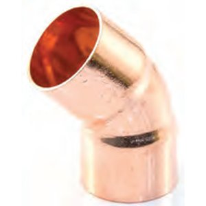 Copper End Feed Elbow 45° - 22mm