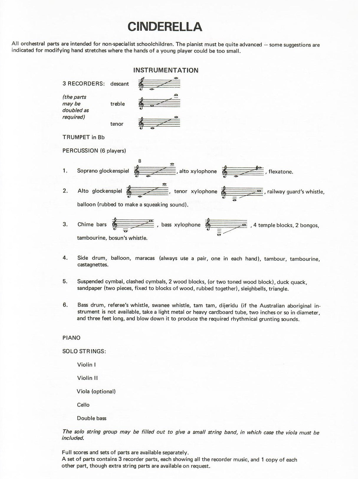 Maxwell Davies Cinderella - An Opera in Two Acts - vocal score