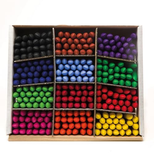 SCO WAX CRAYONS CHUBBY ASSORTED 144PCS -Min Qty 24