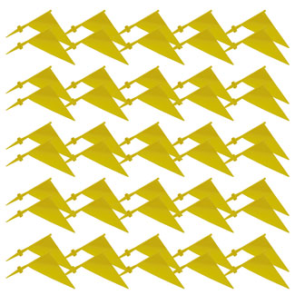 MASTERPLAY BOUNDARY MARKER BUCKET OF 50, YELLOW