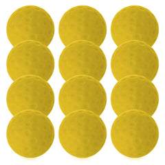BOLA DIMPLED PRACTICE BALL YELLOW, SET OF 12