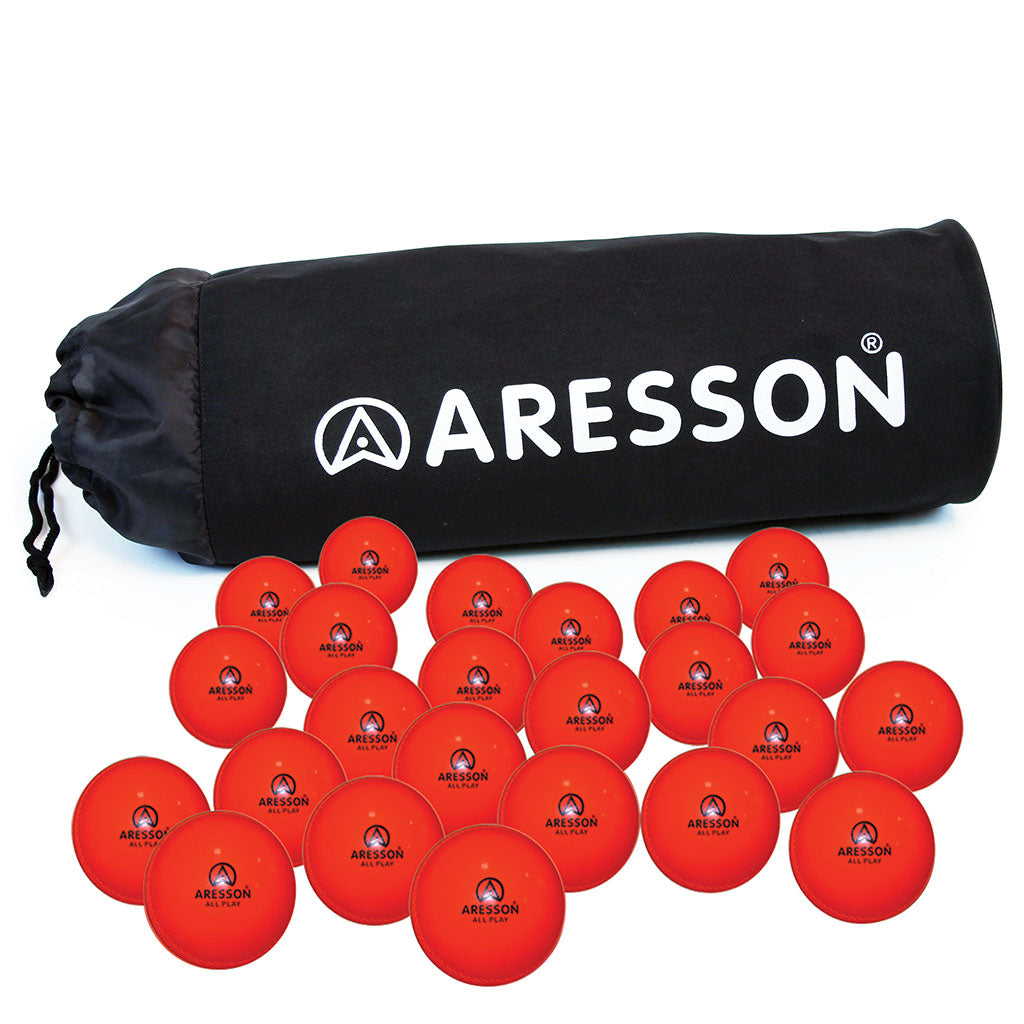 ARESSON ALL PLAY CRICKET BALL ORANGE, JUNIOR, BAG OF 24