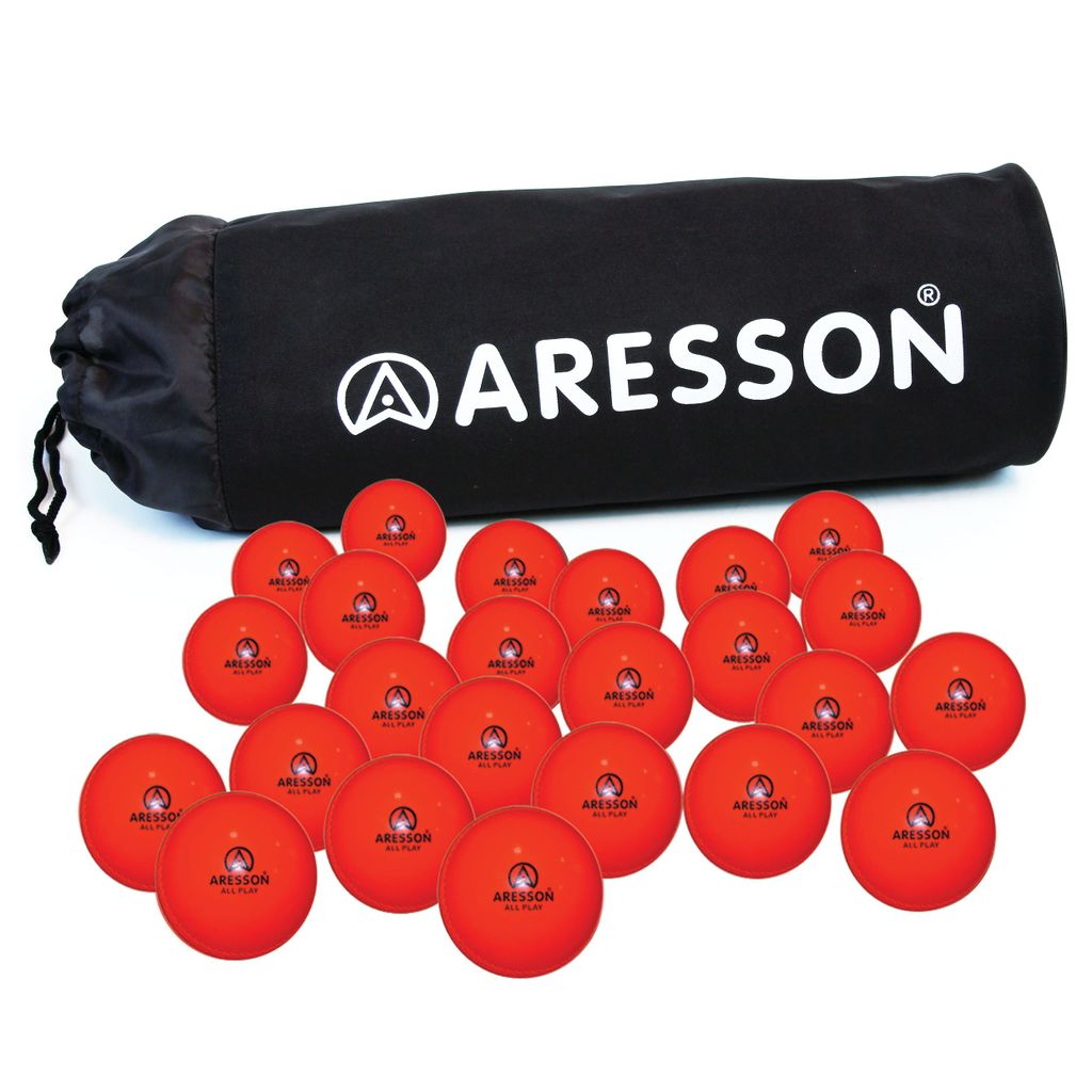ARESSON ALL PLAY CRICKET BALL ORANGE, SENIOR, BAG OF 24