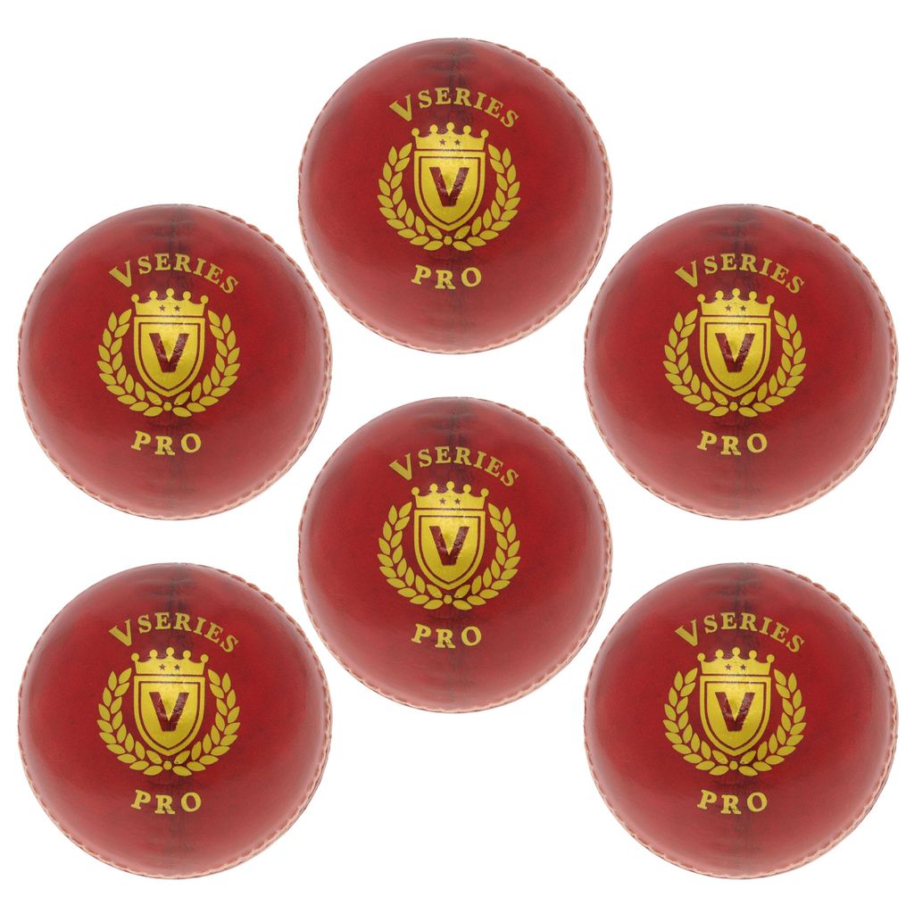 SLAZENGER PRO CRICKET BALL SENIOR, 5.50OZ, BAG OF 6