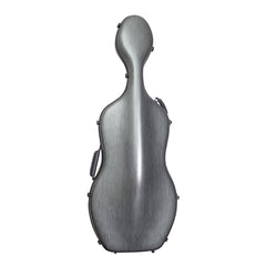 Hidersine hard polycarbonate cello case - Brushed silver