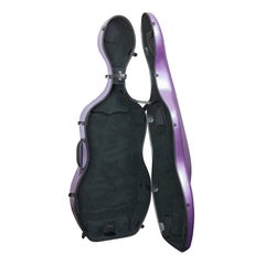 Hidersine hard polycarbonate cello case - Purple gloss