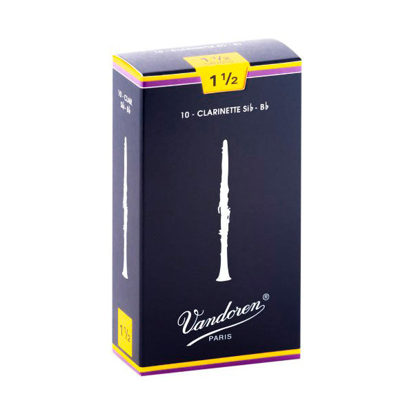 Vandoren \'Blue Box\' Bb clarinet reeds - 1 (box of 10)