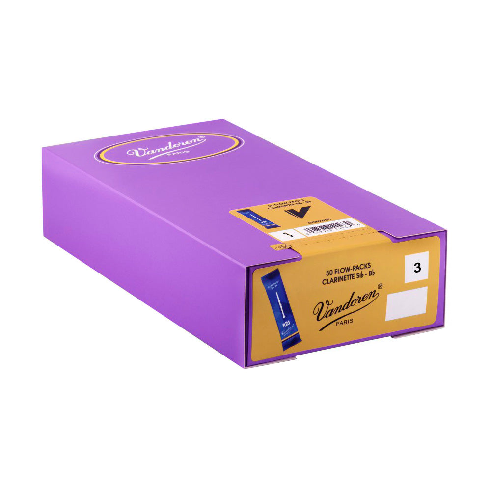 Vandoren \'Blue Box\' Bb clarinet reeds - 3 (box of 50)