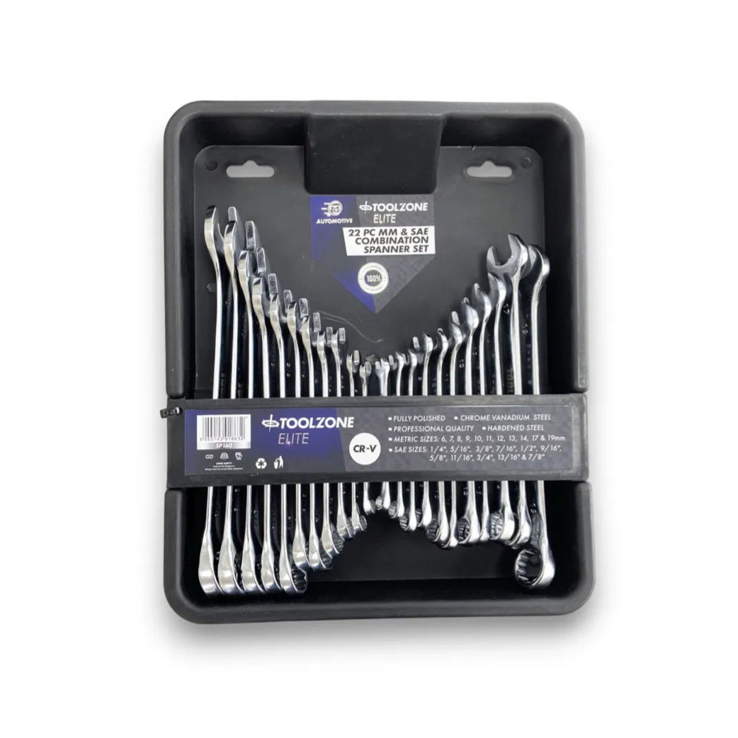 Combination Spanner Set - 22 Piece