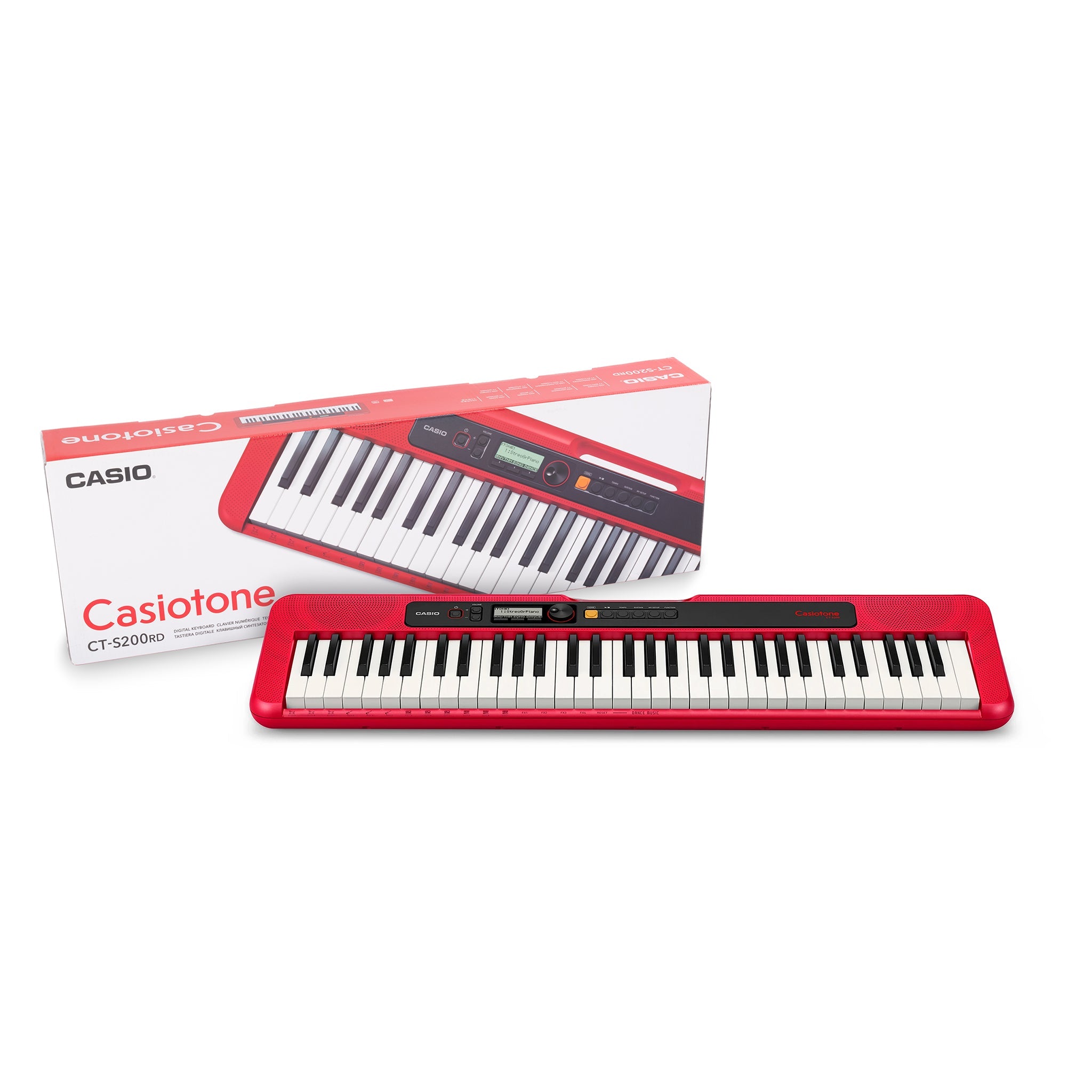 Casio CT-S200 portable keyboard - Red