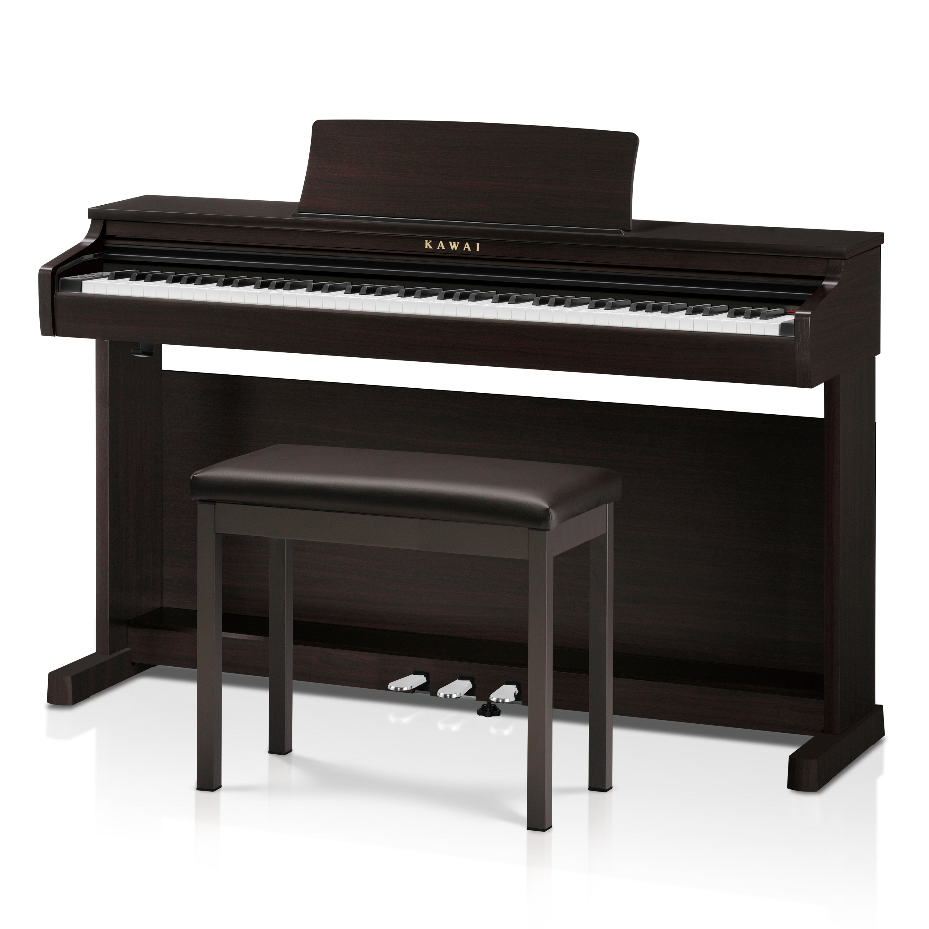 Kawai CX202 digital upright piano – Satin rosewood