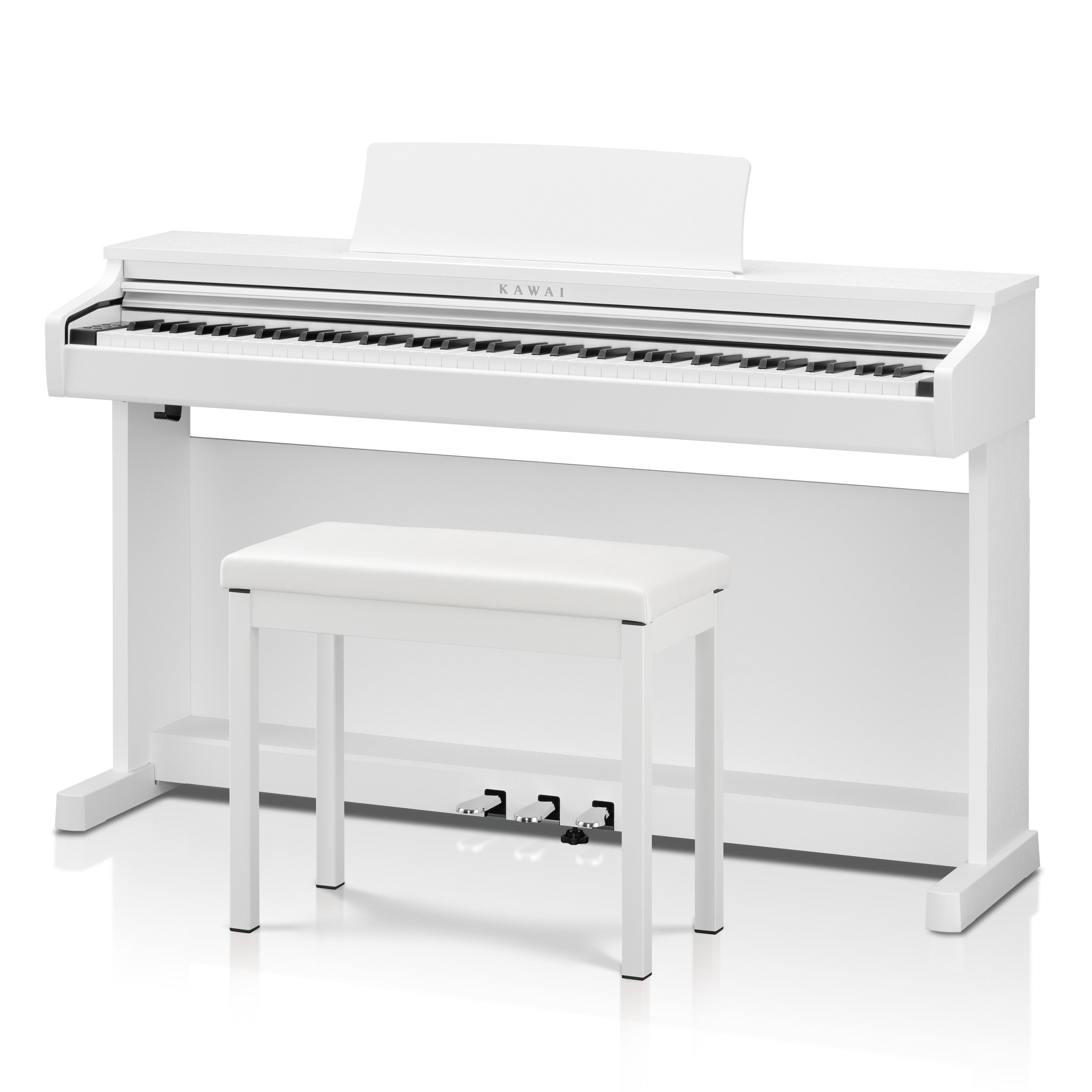 Kawai CX202 digital upright piano – Satin white