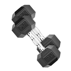 DS Hex Dumbbell - Cast Iron - 22 LBS (10Kg) Black