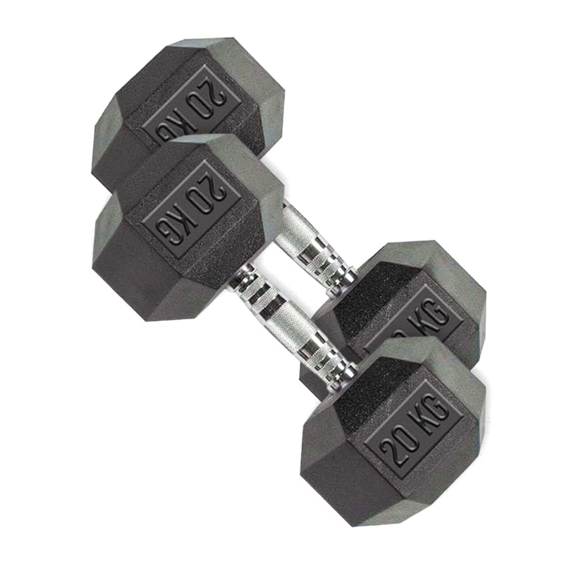 DS Hex Dumbbell - Cast Iron - 44 LBS (20 Kg) Black