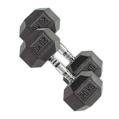 DS Hex Dumbbell - Cast Iron - 44 LBS (20 Kg) Black