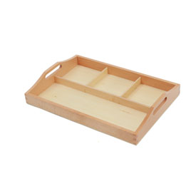 3+1Wooden tray of sorting 32*22*5cm   0.34kg