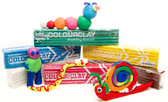 SCOLA COLOUR CLAY ASSORTED 6PCS 3KG -Min Qty 1