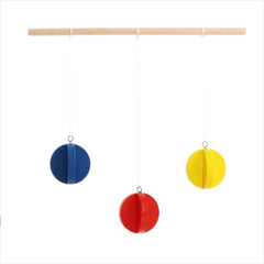 Tricolore -Beechwood stick material bag