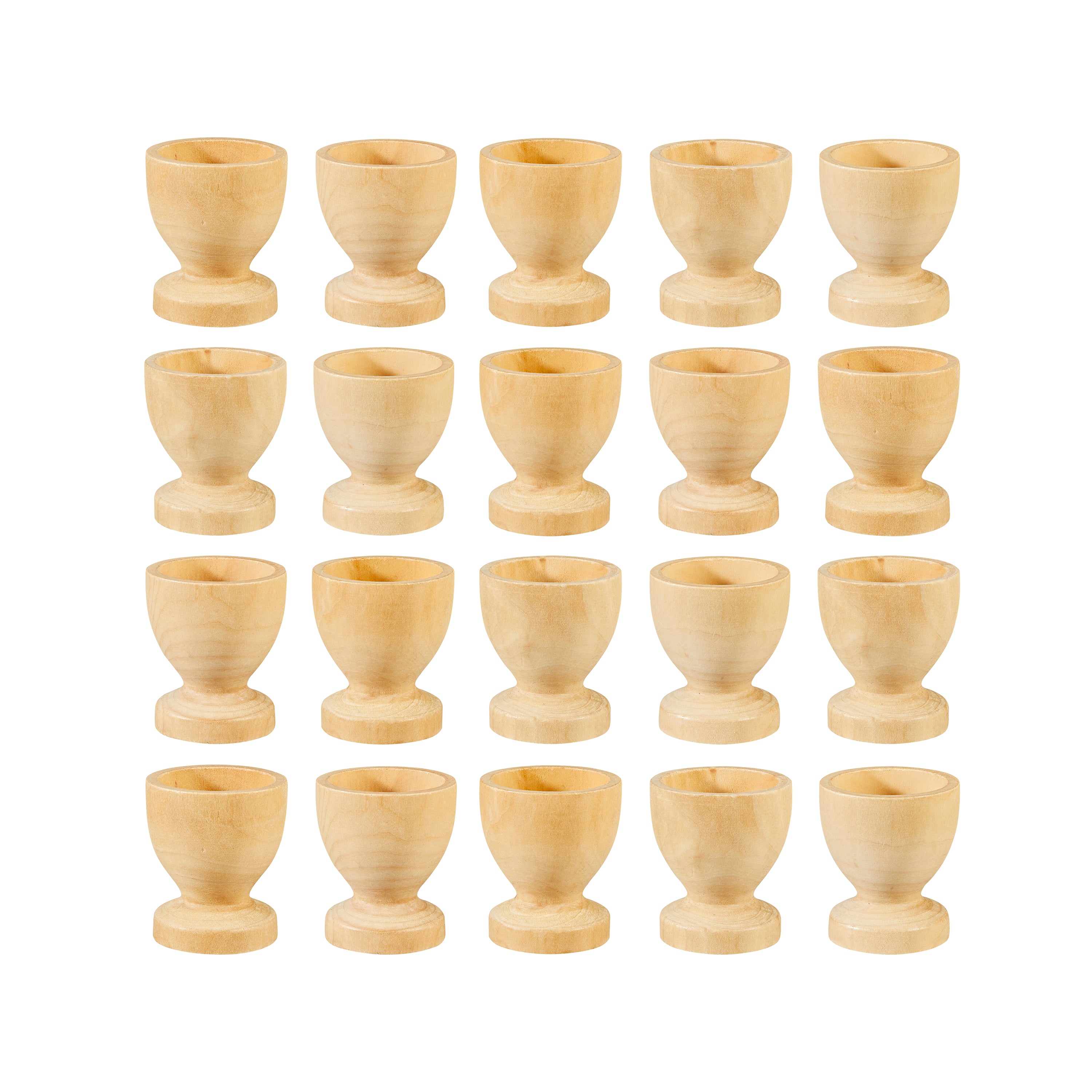 SCO WOODEN EGG CUPS 45X50MM 20PCS -Min Qty 6