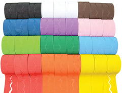 SCO CORRUGATED DECORATIVE BORDER ROLL SCOLLOPED 57MMX15M ASSORTED 36PCS -Min Qty 1