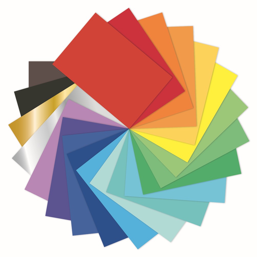 SCO POSTER PAPER SHEETS 760X510MM ASSORTED COLOURS 100SH  -Min Qty 12