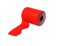 SCO DECORATIVE PAPER BORDER ROLL SCALLOPED RED 100MMX50M 1PC -Min Qty 6