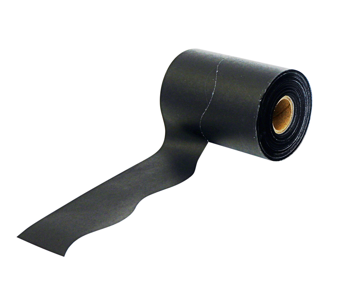 SCO DECORATIVE PAPER BORDER ROLL SCALLOPED BLACK 100MMX50M 1PC -Min Qty 6