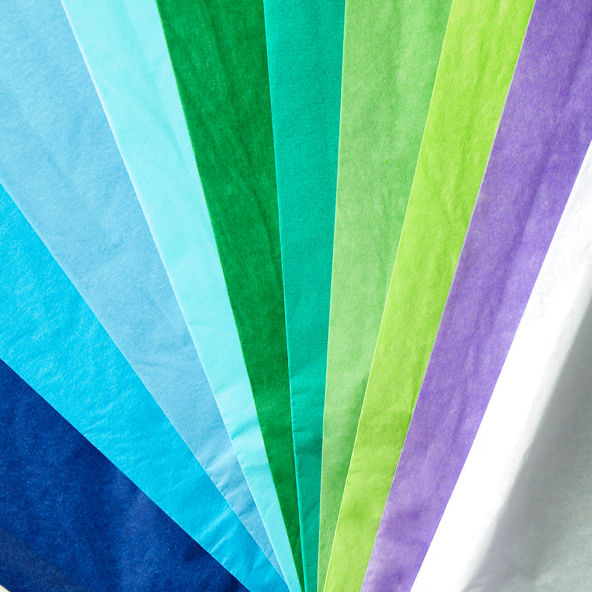 SCO TISSUE PAPER FOLDED COOL COLOURS 20SH -Min Qty 12