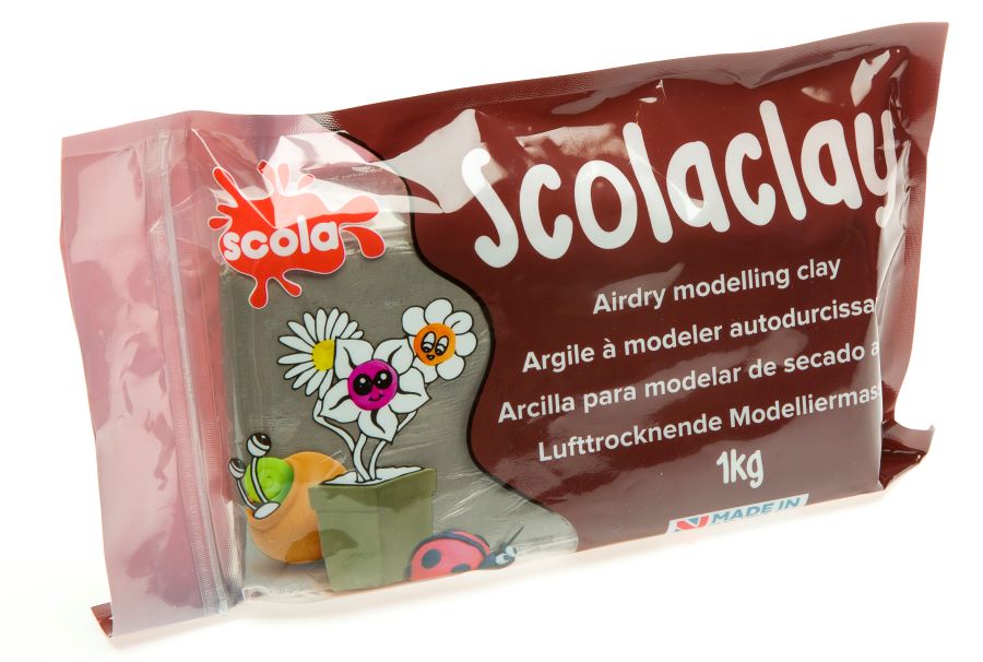 SCO AIR DRYING CLAY STONE WITH FIBRES 1KG -Min Qty 18