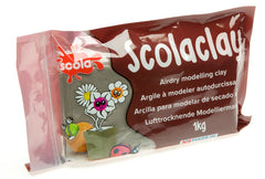 SCO AIR DRYING CLAY STONE WITH FIBRES 1KG -Min Qty 18