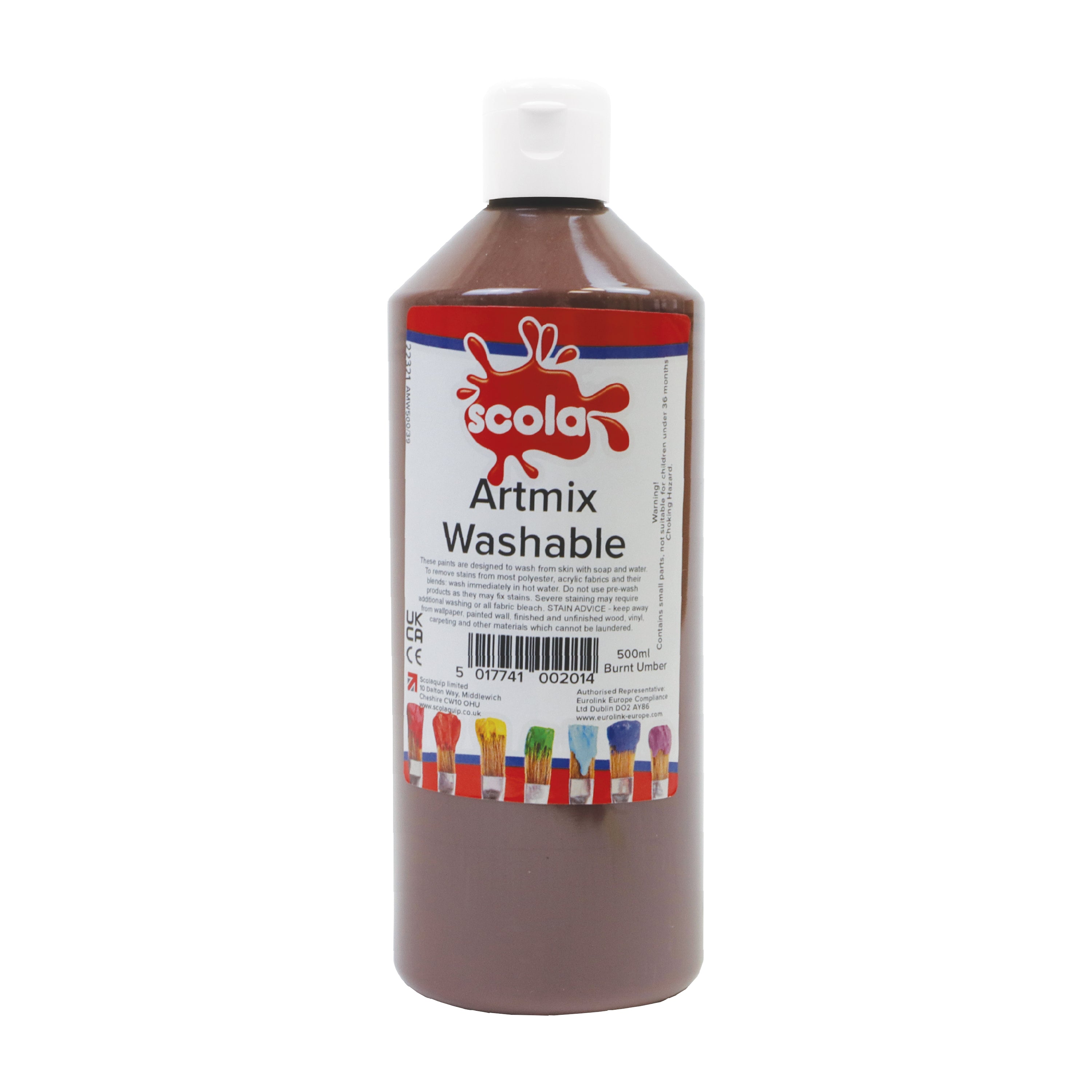 SCO WASHABLE READYMIX 5LT BURNT UMBER