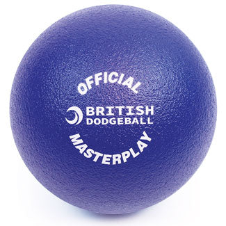 BRITISH DODGEBALL MASTERPLAY DODGEBALL SENIOR, BLUE, DIA. 17CM, 40KG/M3