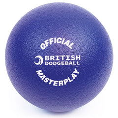 BRITISH DODGEBALL MASTERPLAY DODGEBALL SENIOR, BLUE, DIA. 17CM, 40KG/M3