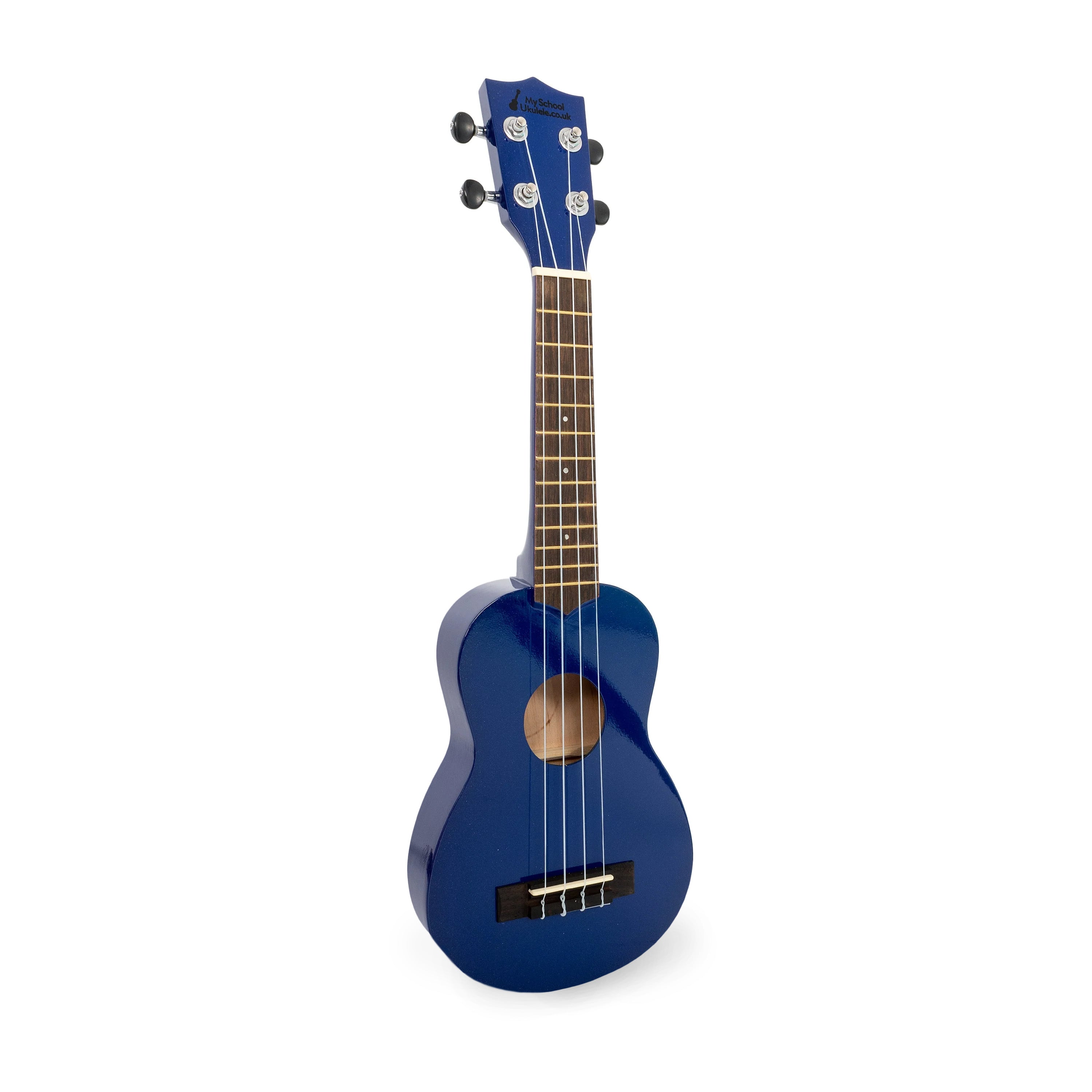 My School Ukulele slim body soprano uke - Dark blue