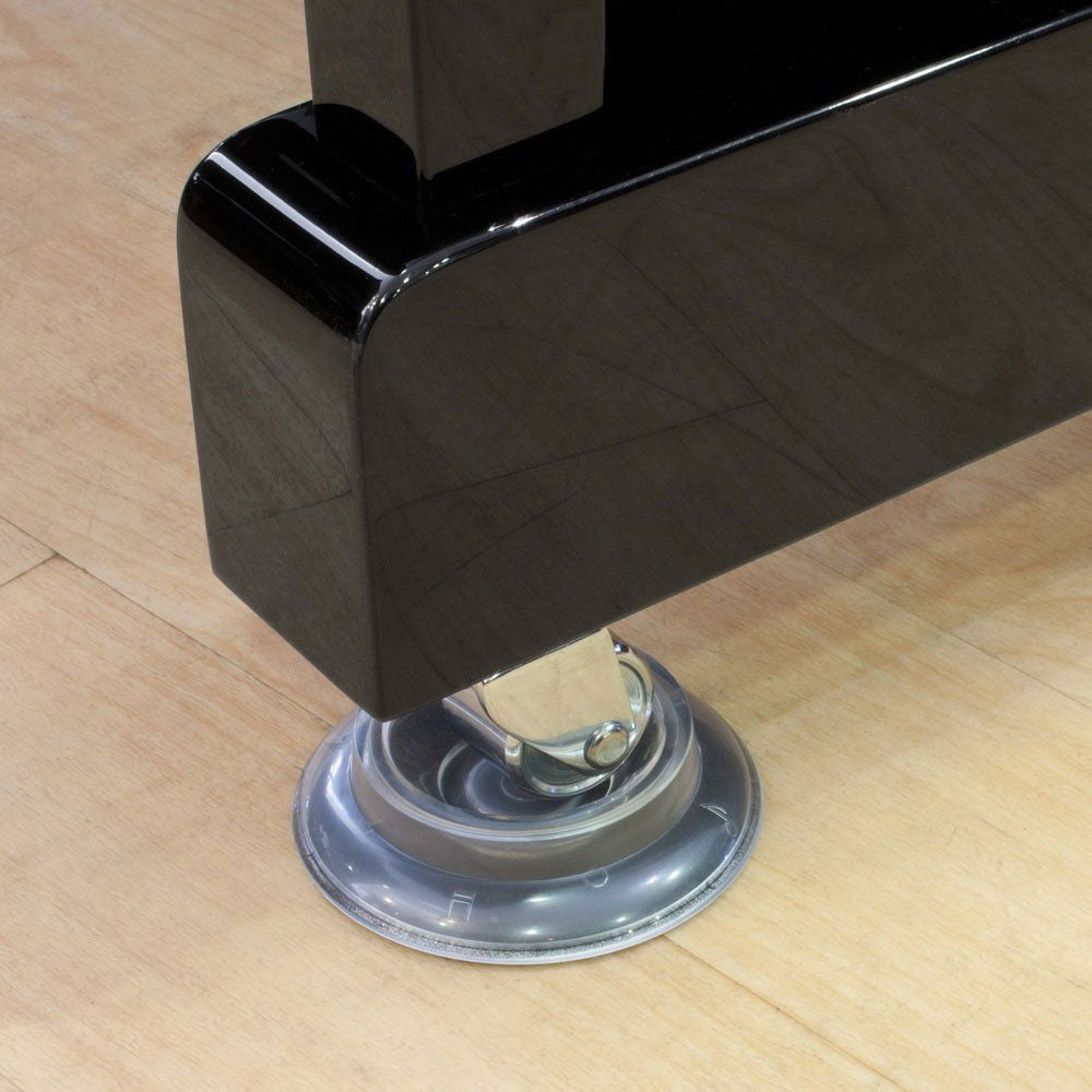 Piano Workshop set of 4 clear plastic castor cups for upright piano