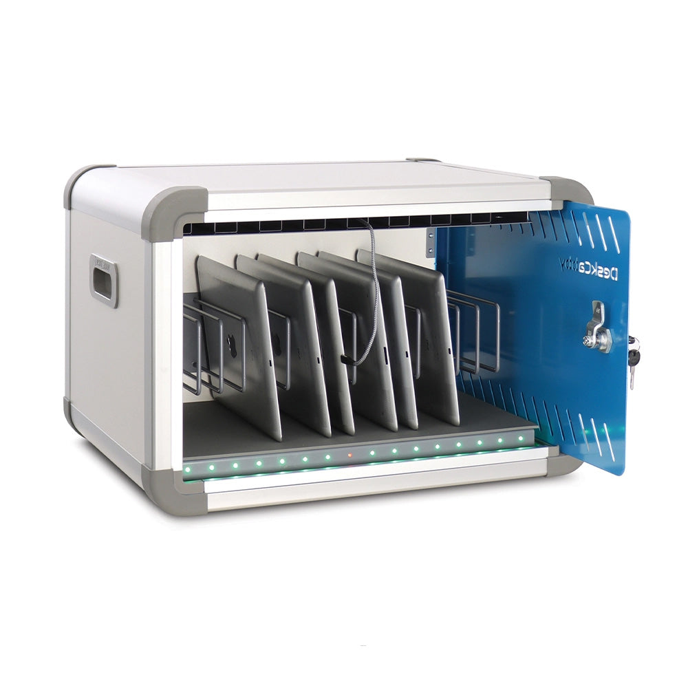 DeskCabby 16 desktop vertical USB-C charging cabinet