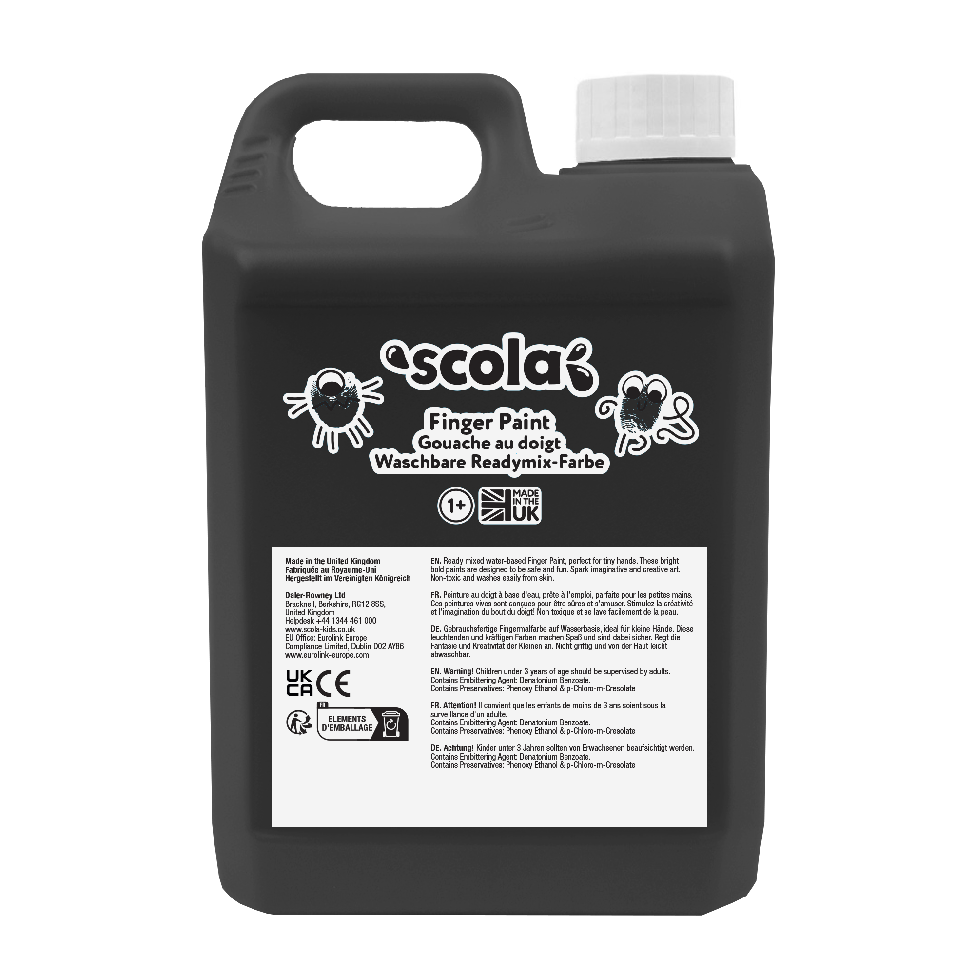 SCO FINGER PAINT 5L BLACK