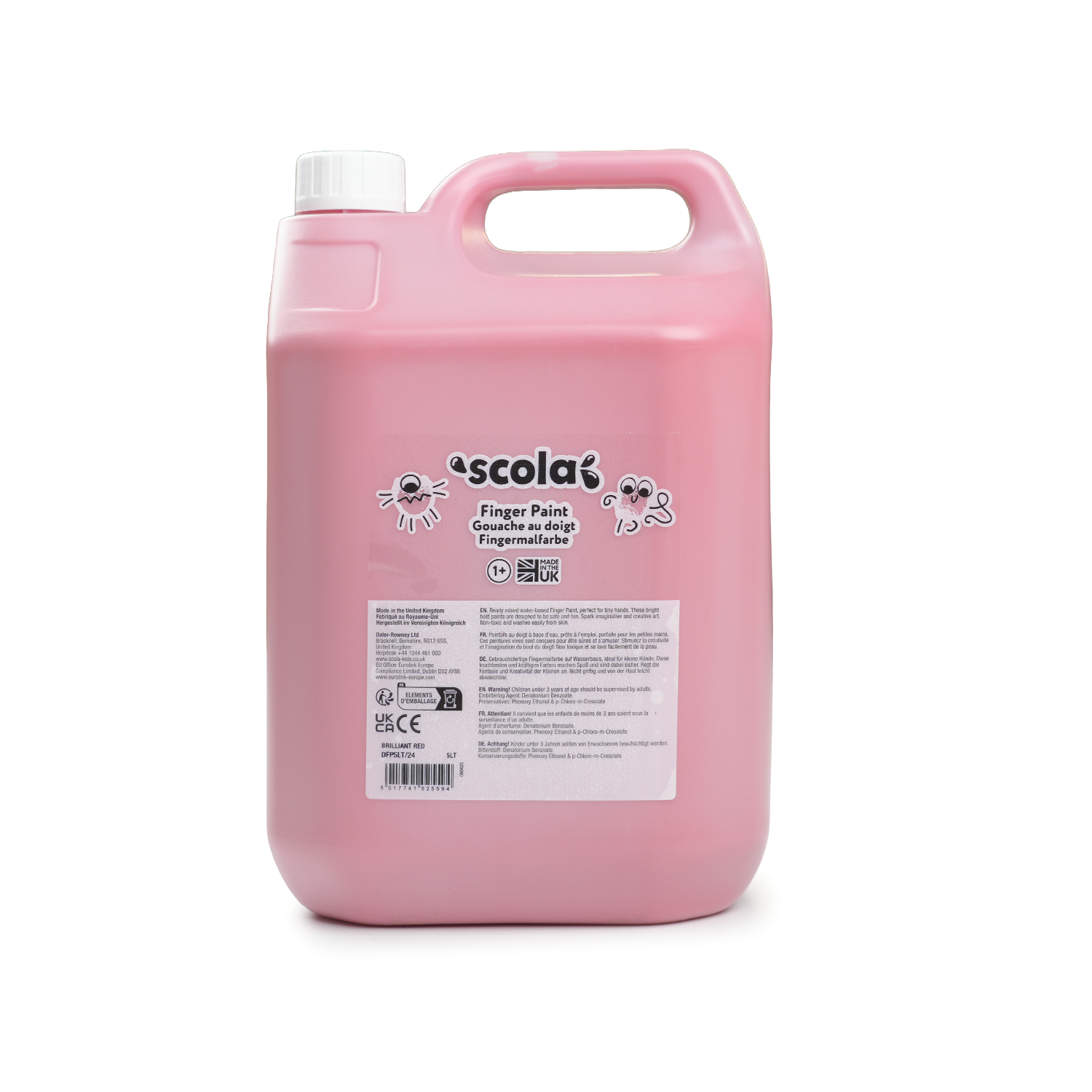 SCO FINGER PAINT 5L BRILLIANT RED